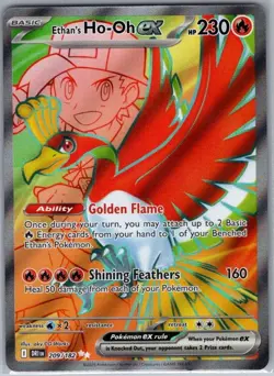 Ethan's Ho-Oh ex 209/182 SV10: Destined Rivals - Pokemon Card - NM - Image 1
