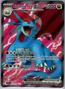 Salamence ex 177/159 SV09: Journey Together - Pokemon Card - NM - Image 1