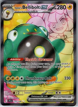 Iono's Bellibolt ex 172/159 SV09: Journey Together - Pokemon Card - NM - Image 1