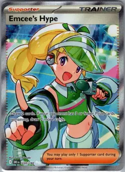 Emcee's Hype 220/182 SV10: Destined Rivals - Pokemon Card - NM - Image 1