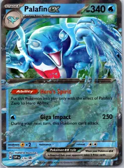 Palafin ex 126 Holo Promo Scarlet & Violet Promo Pokemon Holo Near Mint - Image 1