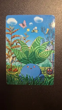 Pokemon Japanese Vending Machine Sticker Card 1996 Articuno, Oddish Holo - Image 2