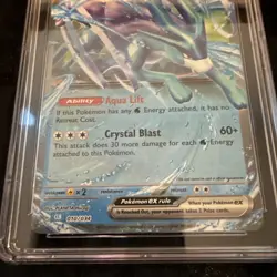 Pokemon 2023 Suicune ex 010/034 TCG Classic CLB Holo CGC 8.5 NM/MINT+ - Image 3