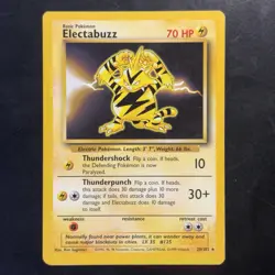 Pokemon Vintage Electabuzz 020/102 Base Set 1999 WotC Non-Holo Rare - Image 1