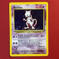 Pokemon Vintage Holo Mewtwo 010/102 Base Set Wotc 1999 - Image 1