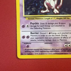 Pokemon Vintage Holo Mewtwo 010/102 Base Set Wotc 1999 - Image 5