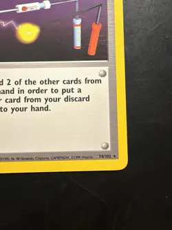 Pokemon Vintage Non-Holo Rare Item Finder 74/102 Base Set WotC 1999 - Image 4