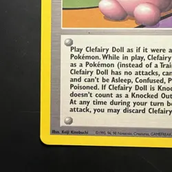 Vintage Pokemon TCG Clefairy Doll Trainer Base Set Rare - Image 5