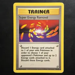 Pokemon Vintage Non-Holo Rare Super Energy Removal 79/102 Base Set WotC 1999 - Image 1