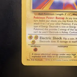 Pokemon Vintage Non-holo Rare Electrode Base Set 21/102 Wotc 1999 - Image 5