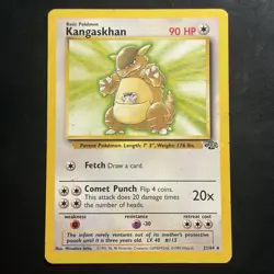 Pokemon Vintage Non-Holo Rare Kangaskhan Jungle 21/64 WotC 1999 - Image 1