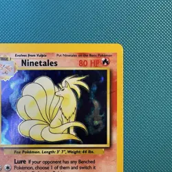 Pokemon Vintage Holo Ninetales Base Set 12/102 WotC 1999 - Image 3