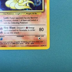 Pokemon Vintage Holo Ninetales Base Set 12/102 WotC 1999 - Image 4