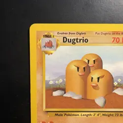 Dugtrio 019/102 Base Set unlimited vintage pokemon non-holo rare - Image 2