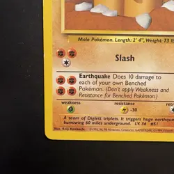 Dugtrio 019/102 Base Set unlimited vintage pokemon non-holo rare - Image 5