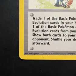 Pokemon Vintage Non-Holo Rare Pokemon Trader 77/102 Base set Trainer WotC 1999 - Image 5