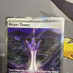 Pokemon TCG Prism Tower 111/086 CRI Chaos Rising Secret Rare Full Art Card NM - Image 3