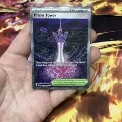 Prism Tower 111/086 Ultra Rare ME04: Chaos Rising Pokemon Holo Near Mint NM - Image 1