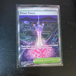 Prism Tower 111/086: Chaos Rising Stadium Reverse Holo Full Art. NM Pokemon - Image 1
