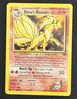 Blaine's Ninetales Gym Challenge 21/132 Rare Regular Unlimited Pokemon TCG LP - Image 1