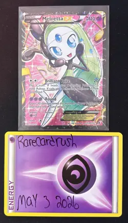 Meloetta EX (Full Art) RC25/RC25 Legendary Treasures: Radiant Collection Holo - Image 1
