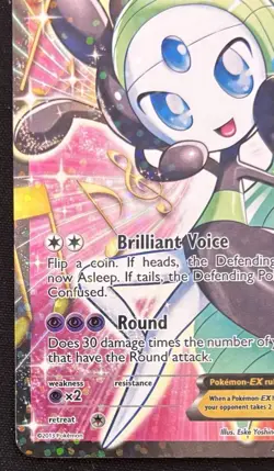 Meloetta EX (Full Art) RC25/RC25 Legendary Treasures: Radiant Collection Holo - Image 3