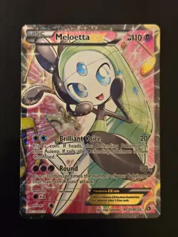Meloetta EX (Full Art) RC25/RC25 Legendary Treasures: Radiant Collection Holo - Image 1