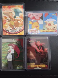 Pokemon Tops Card Lot Charizard 06 Pikachus Vacation 44 Brock TV4 & Jesse HV2 - Image 1