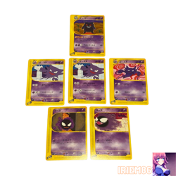 Set 3 Gastly Haunter Gengar Pokemon Trading Card Game Vintage Nintendo Japanese - Image 1