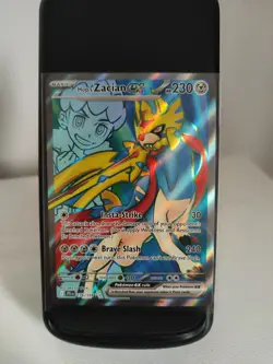 Pokemon TCG Hop's Zacian EX 176/159 | Full Art Holo Rare Card | Journey Together - Image 1