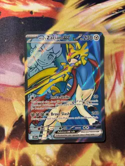 Pokemon TCG Hop's Zacian EX Full Art Ultra Rare Card 176/159 Journey Together - Image 1