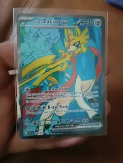 Pokemon TCG Hop's Zacian EX Full Art Ultra Rare Card 176/159 Journey Together - Image 1