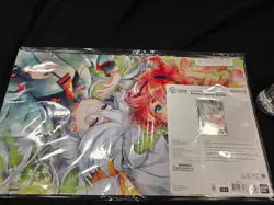 Gundam Card Game Suletta And Miorine Evx02 Playmat And Card Set Bandai Card Fest - Image 1