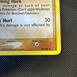 2005 Pokemon EX Deoxys 30/107 Donphan Reverse Holo MP Rare Vintage Card STAMPED - Image 4
