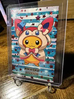 Pokemon Card Database Attacks 2 Pikachu Sylveon Red Ice Holo - Image 2