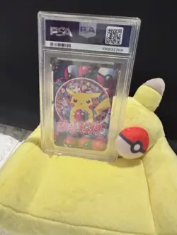 PSA10 1998 POKEMON TELEVI-KUN MAGAZINE PLAYING CARDS ACE OF DIAMONDS PIKACHU - Image 4