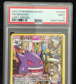 PSA 9 Gengar TG06/TG30 Pokemon Sword Shield Lost Origin Trainer Gallery Full Art - Image 2
