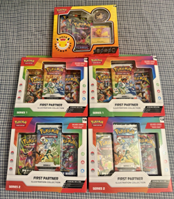 Pokemon TCG First Partner Illustration Series 1 &2 Lot- 30th Anniv SEALED - Image 1