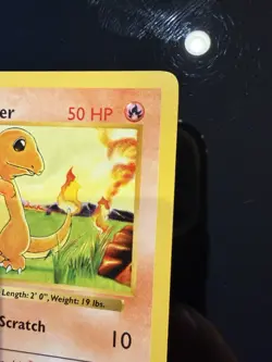 Pokemon Charmander 46/102 1st Edition Shadowless Base Set Card Unplayed NM+ - Image 5