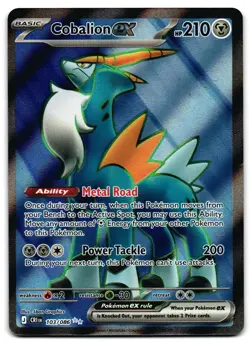 Cobalion ex 103/086 - 🌊 Chaos Rising Ultra Rare Pokemon TCG 🖤 - M/LP - Image 1