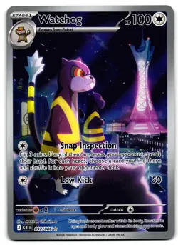 Watchog 097/086 - 🌊 Chaos Rising Pokemon TCG Holo 🖤 - M/LP - Image 1