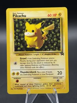 Pokemon TCG Wizards Of The Coast Pikachu Black Star Promo #1 See Pics - Image 1