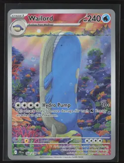 Wailord 162/159 Illustration Rare Journey Together Pokemon Holo Near Mint - Image 1