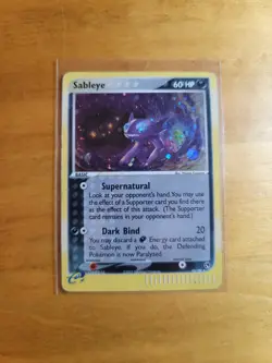 Sableye 10/100 Sandstorm Holo Rare MP Vintage 2003 Pokemon TCG Card - Image 1