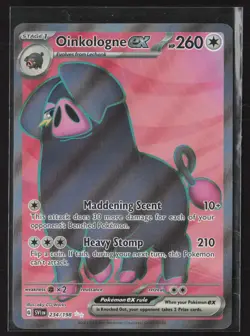 Oinkologne ex 234/198 Ultra Rare Scarlet & Violet Pokemon Holo Near Mint - Image 1