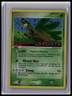 Tropius 27/107 Stamped Pokemon EX Deoxys 2005 Vintage Reverse Holo MP - Image 1