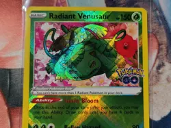 Radiant Venusaur 004/078 Pokemon GO Holo Radiant Rare English 2022 - Image 4