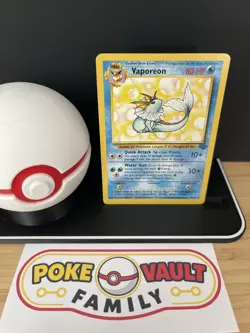 1999 Pokemon Vaporeon #28/64 Jungle Rare LP - Image 1