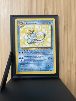 1999 Pokemon Vaporeon #28/64 Jungle Rare LP - Image 2