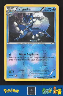 2015 Pokemon XY BREAKpoint 39/122 Frogadier Reverse - Image 1
